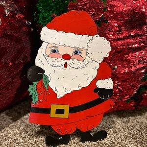 Vintage Santa Extra Large Ornament Decor